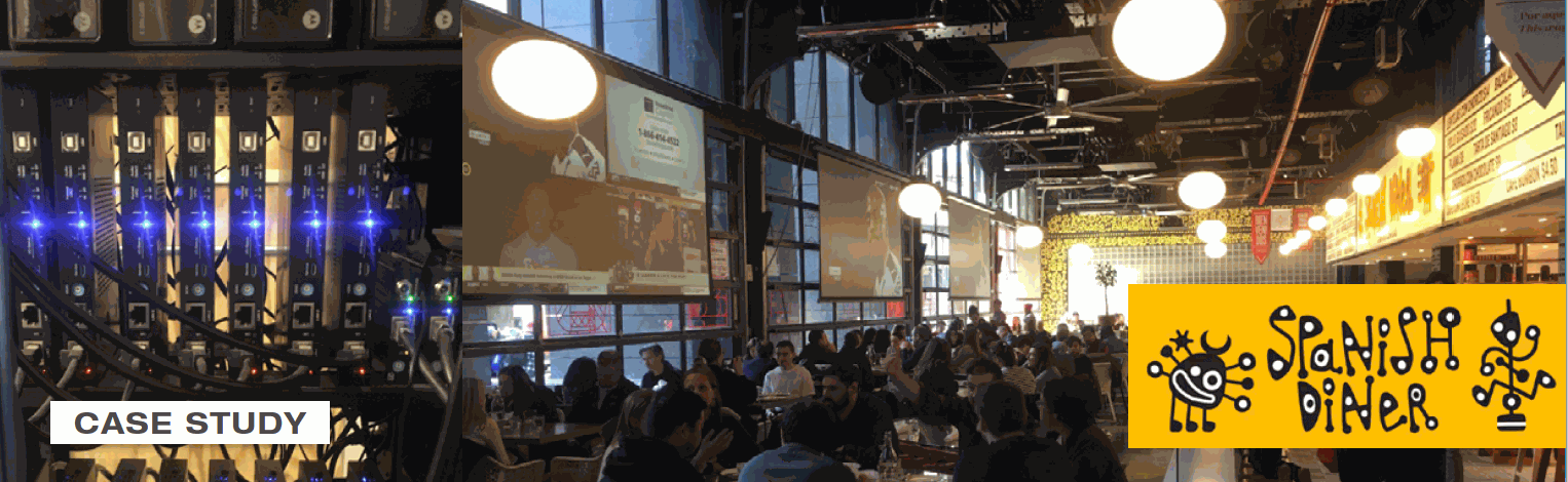 Elevated dining and entertainment at upscale NYC restaurant achieved through Key Digital AV over IP and Compass Control® Pro integration