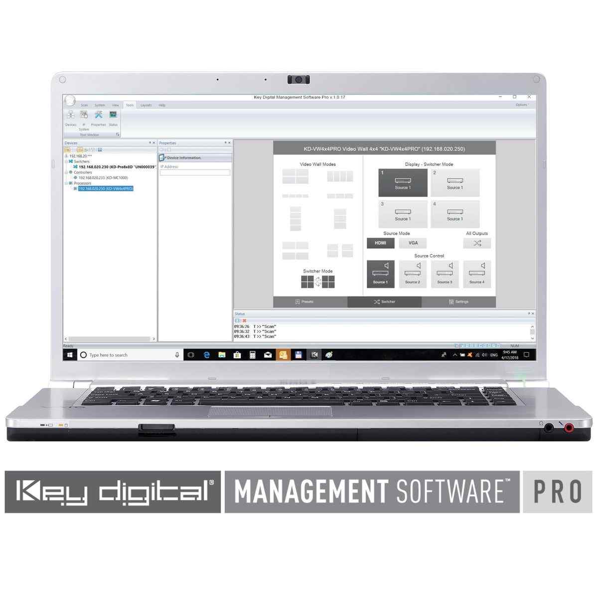 Thumbnail of KD products and systems software user interface