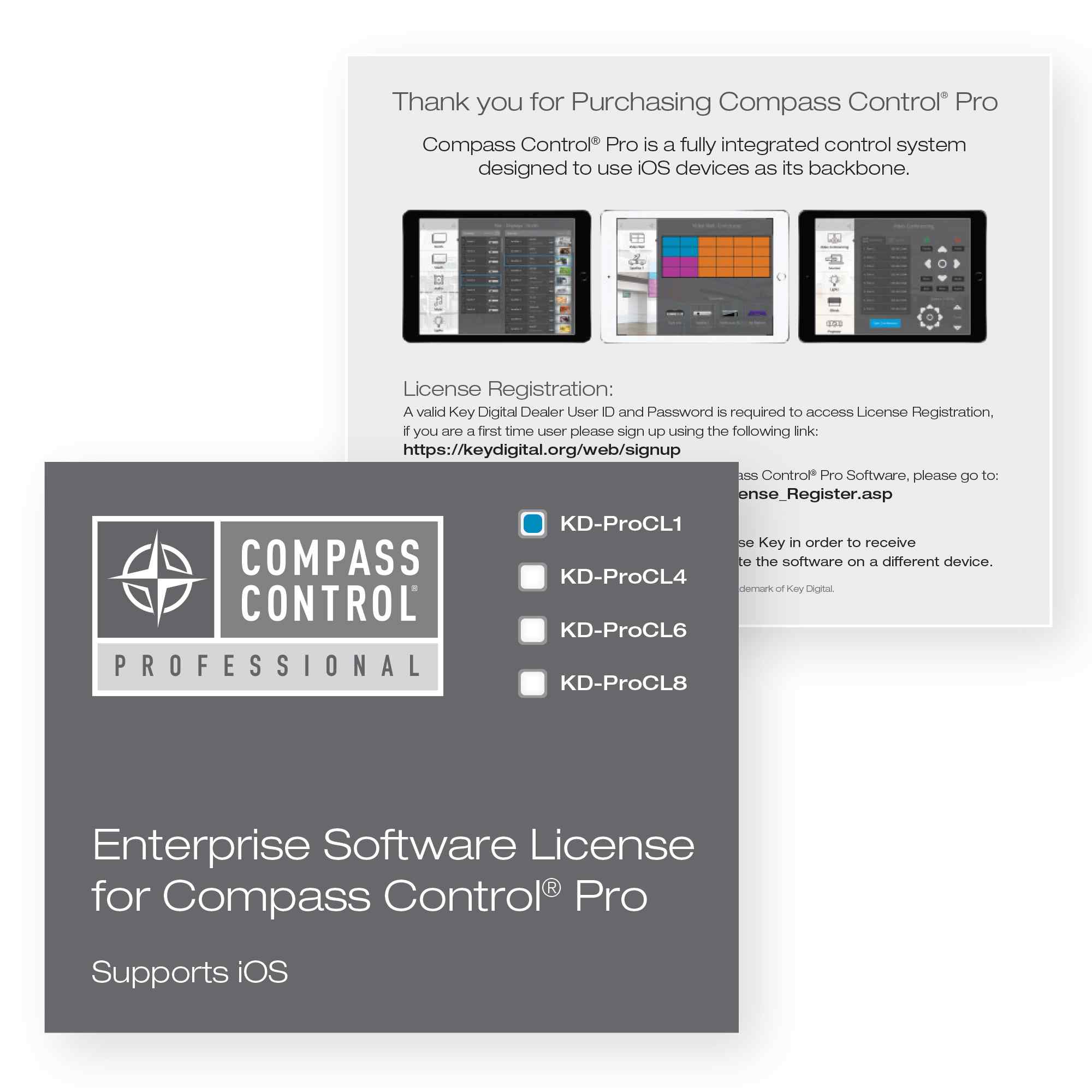 Thumbnail of Key Digital Enterprise Software License for Compass Control Pro