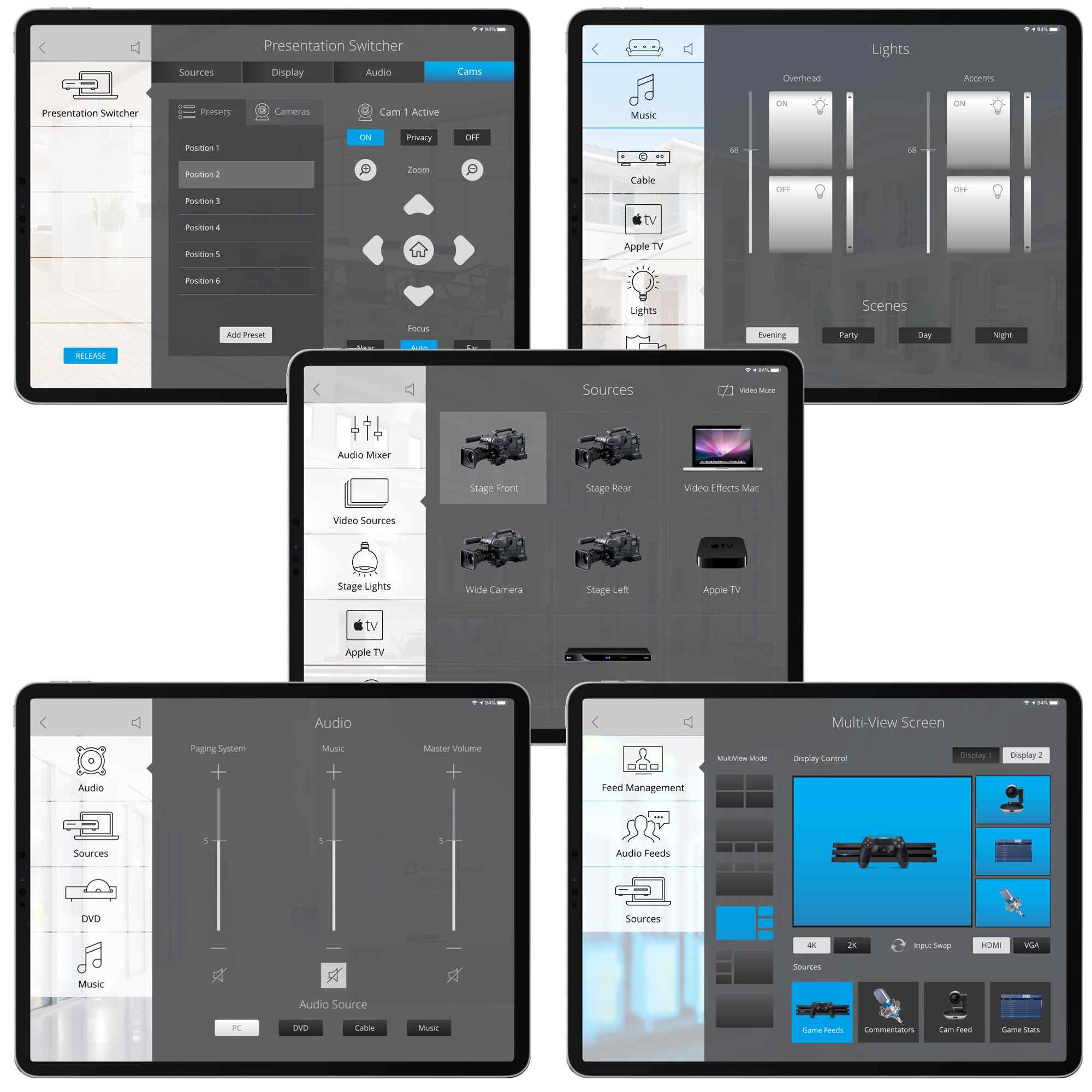 Thumbnail of Key Digital CompassControlPro iOS App Tablet UI