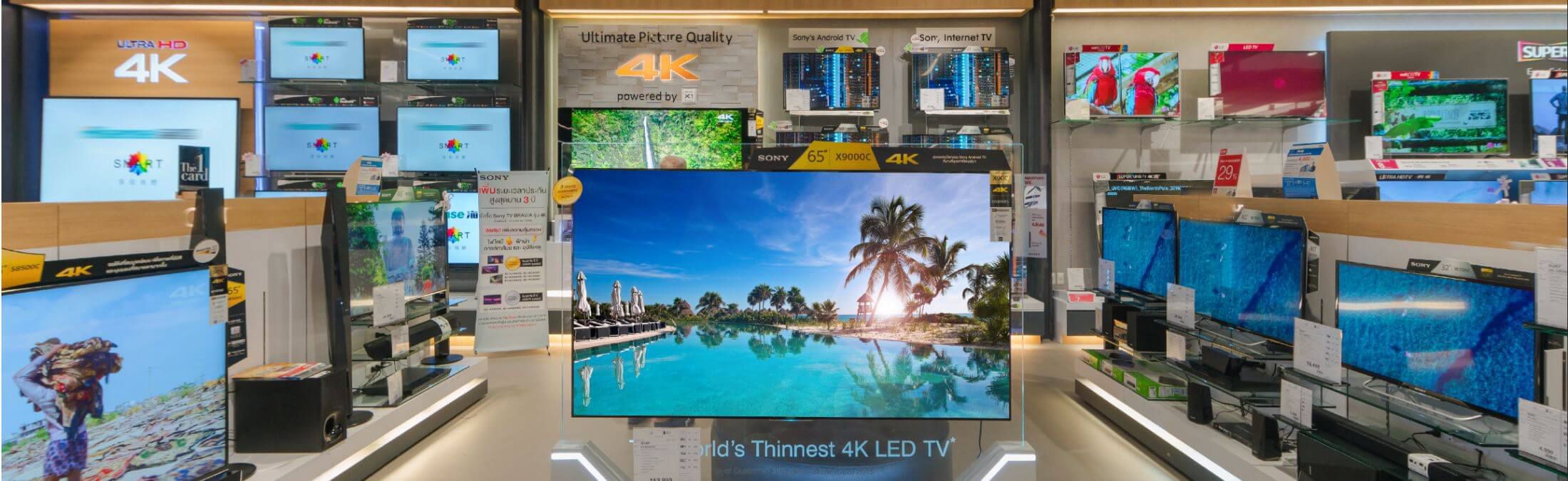 Best commercial display systems of your Showroom with 4K or 1080p to Every Display