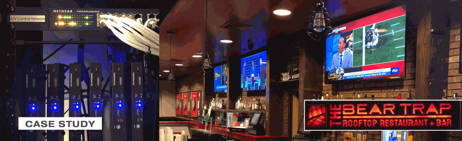 The transformation of a Bar&Restaurant atmosphere through the implementation of a Key Digital AV over IP system in Tuscaloosa Customer Case Study.