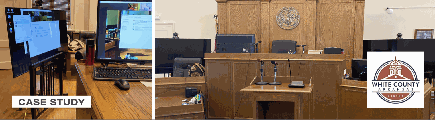 Key Digital Provides Smooth Transition to Virtual Activities for Arkansas Courthouse hybrid meeting equipment
