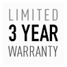 Limited 3 years warranty Logo