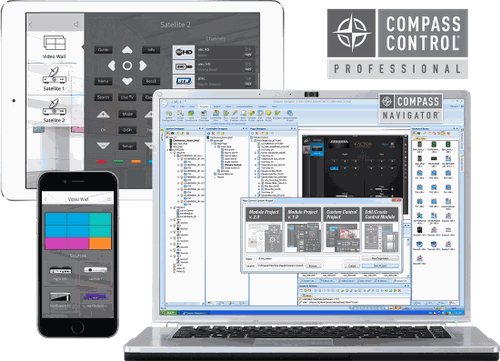 Key Digital Compass Control Pro iOS App Tablet, Smartphone, and Desktop UI