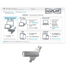 Example Diagram showing KDPlay connection option of the wireless presentation system