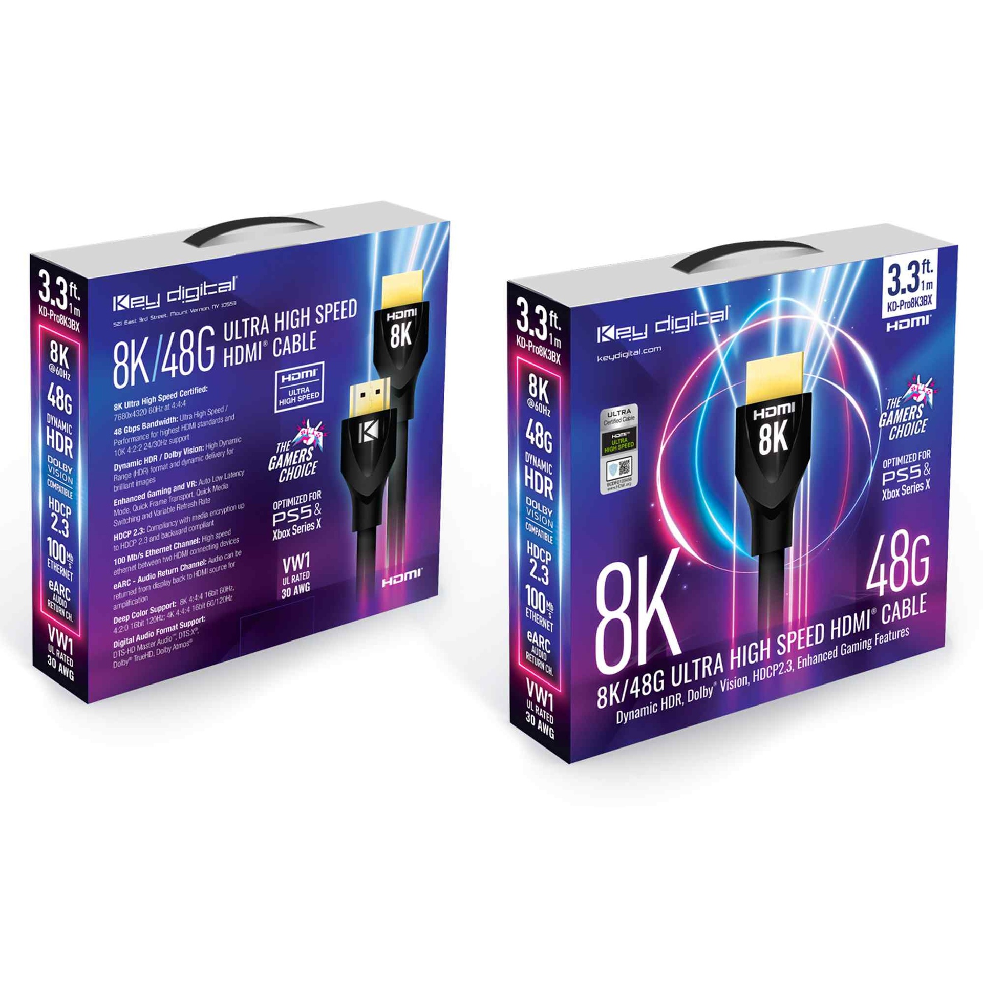 key Digital ultra high speed hdmi cable Packaging