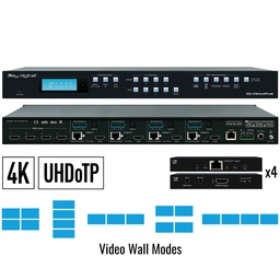 KD video matrix switcher front and rear