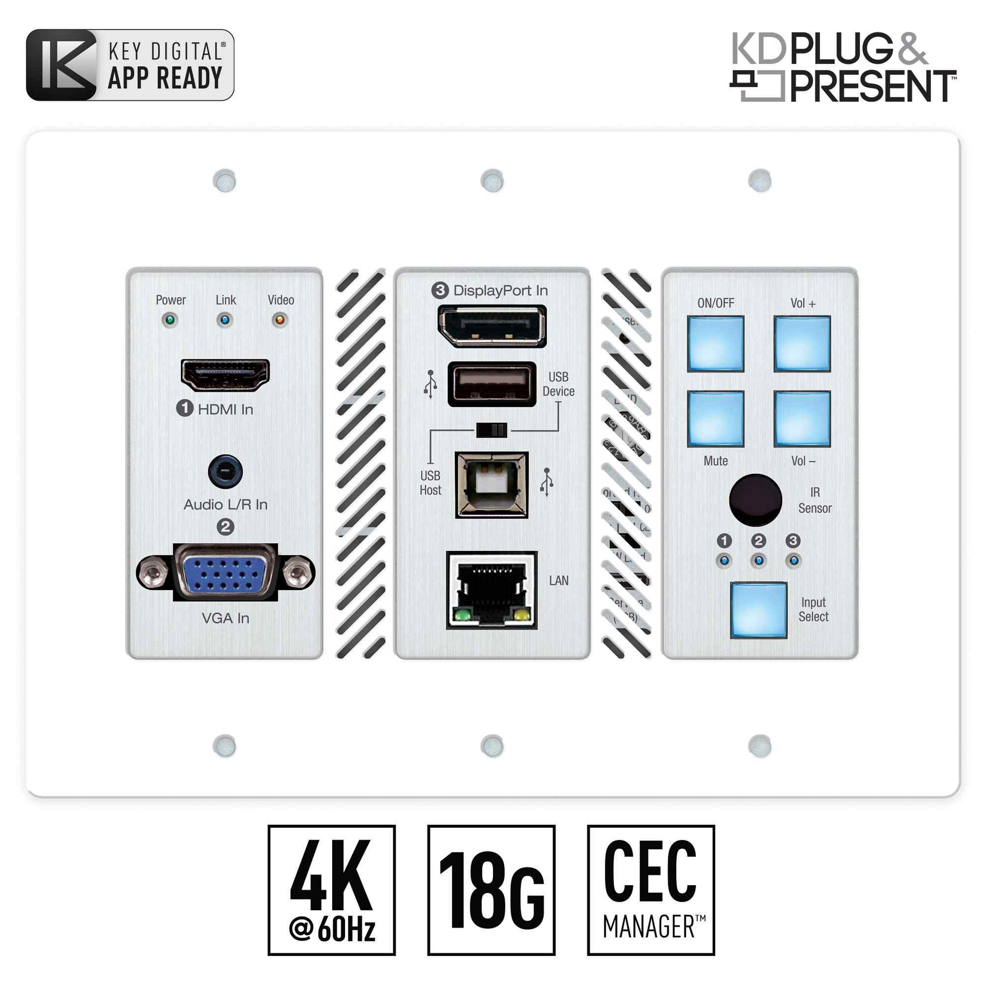 KD hdbaset transmitter front