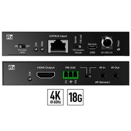 hdmi extender 4k Rx front and rear