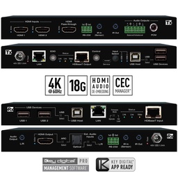 KD hdbaset extender Tx and Rx front and rear