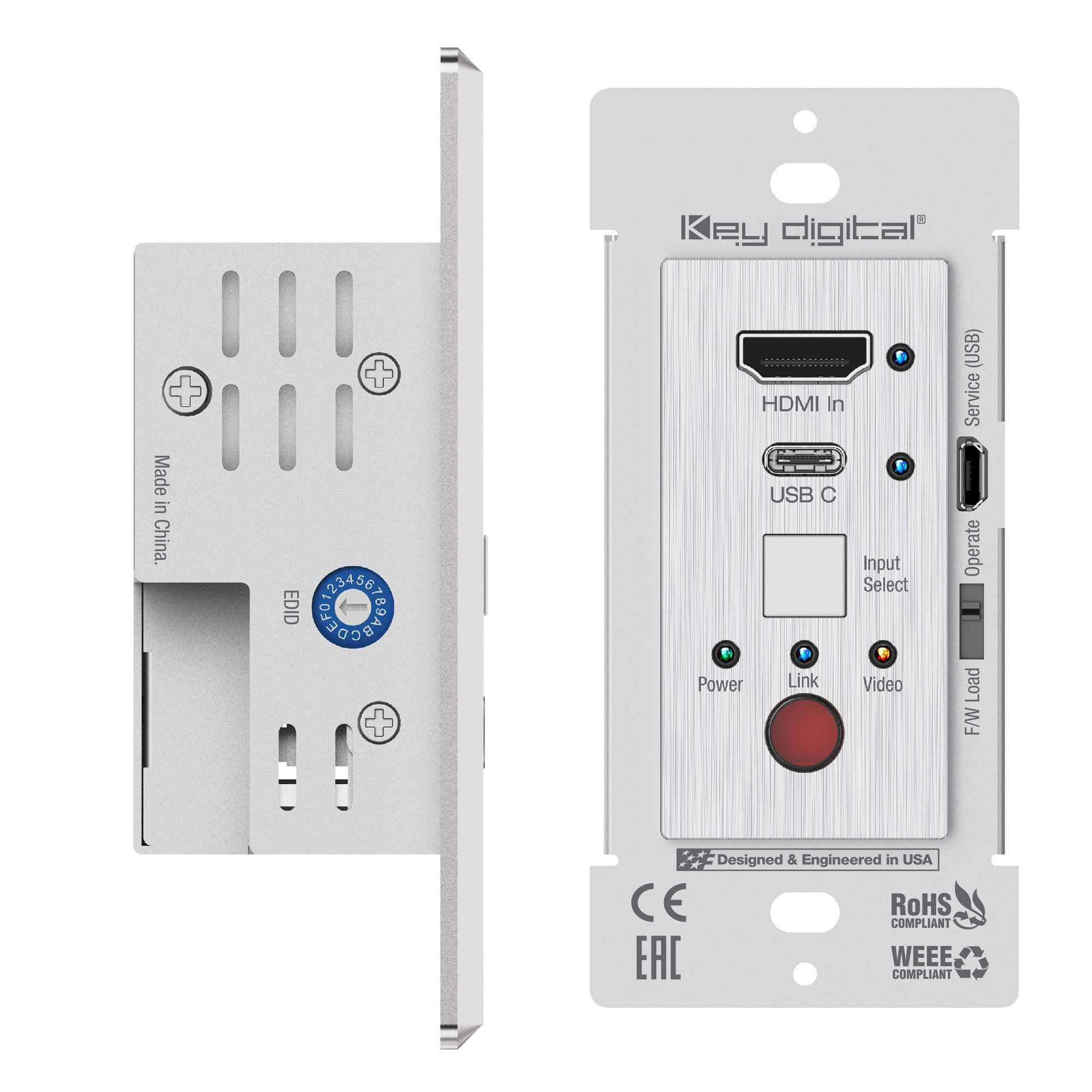 Thumbnail of wall plate extender side and front