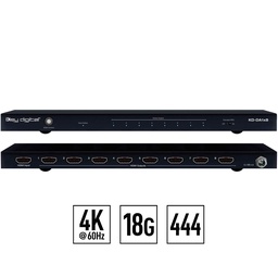 Key Digital hdmi distribution front and rear view