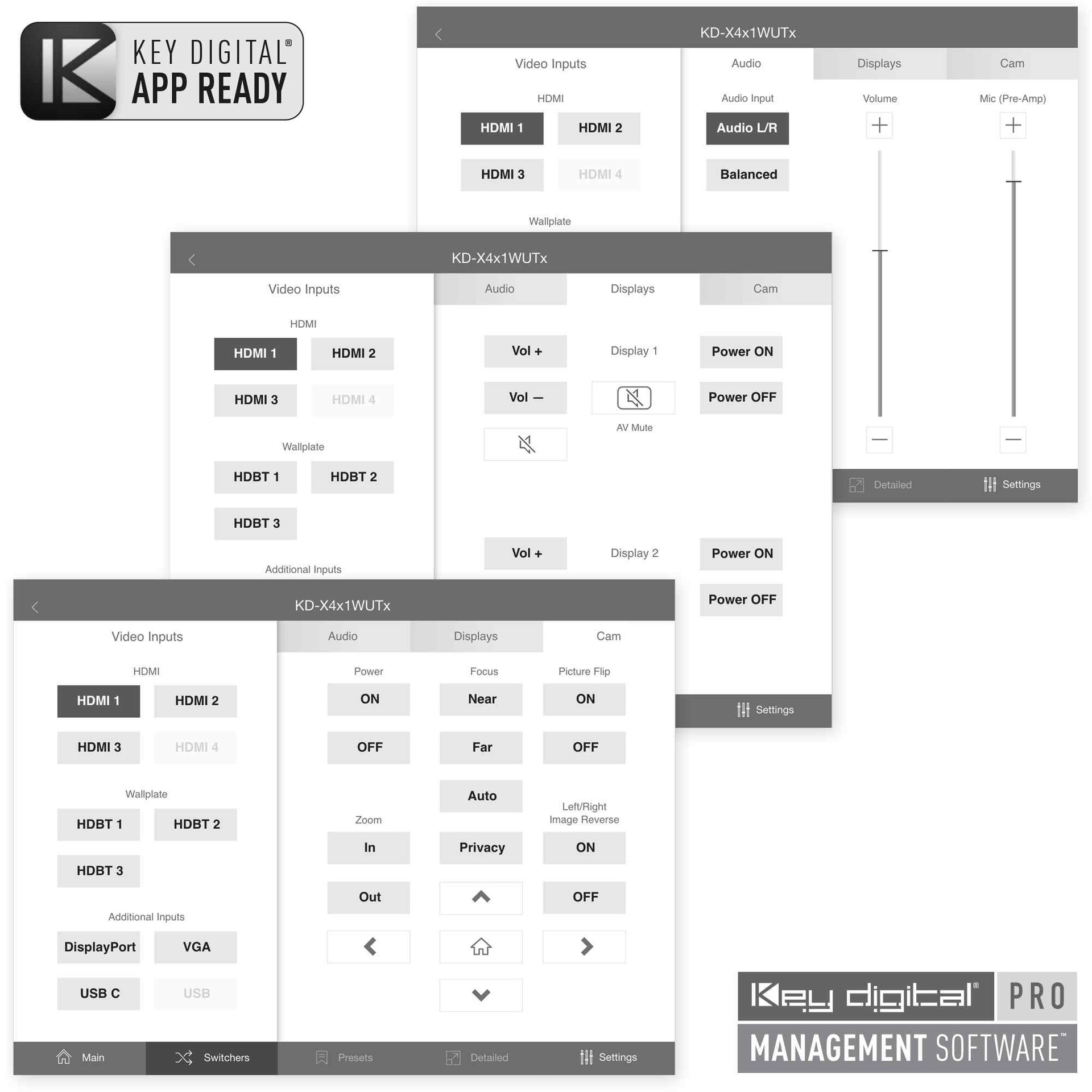 displayport wall plate management software