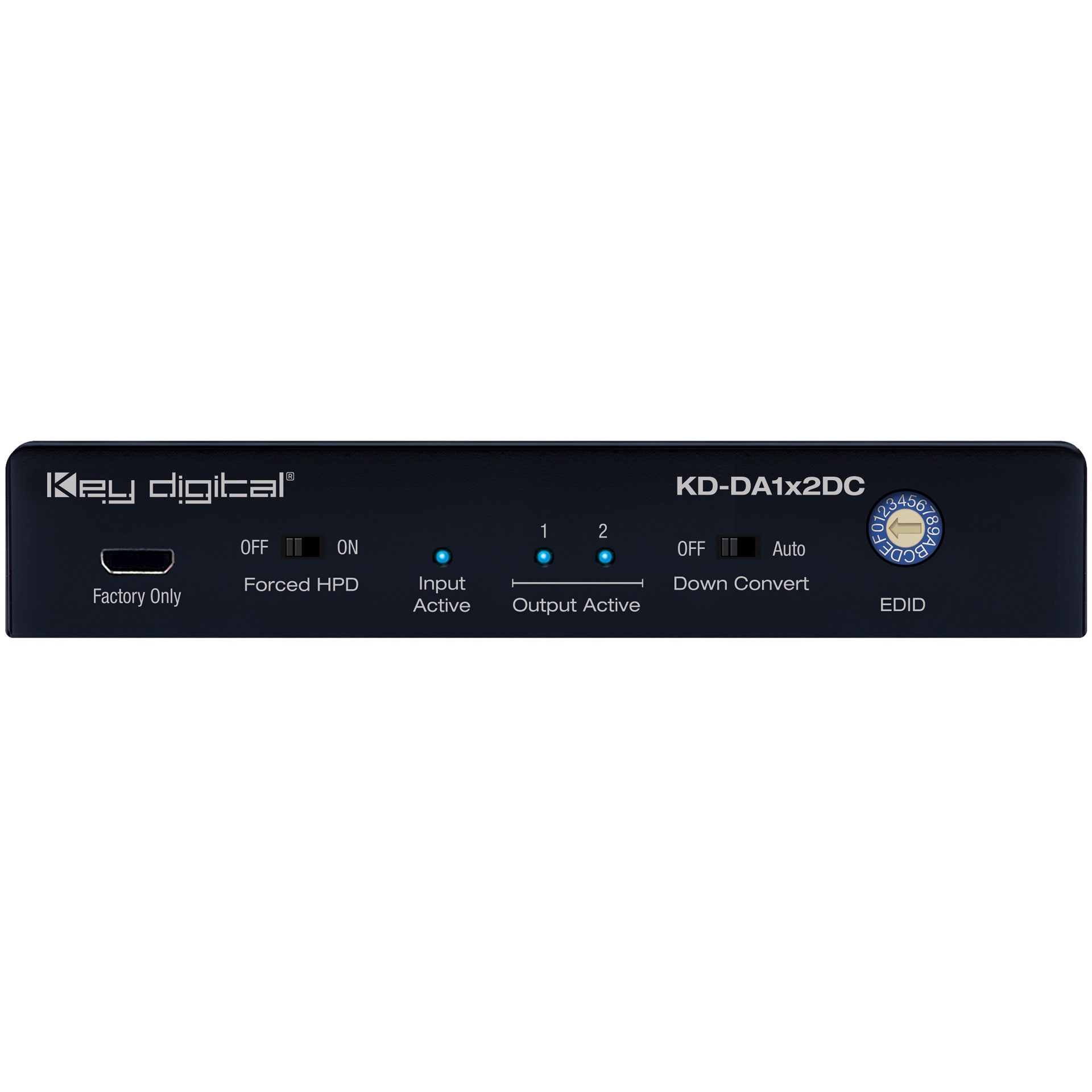 Key Digital hdmi audio splitter front view