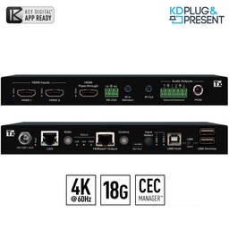 Key Digital HDMI Switcher front and rear view