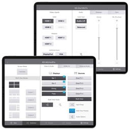 Example Diagram showing multi-view and wallplate UIs of KD App