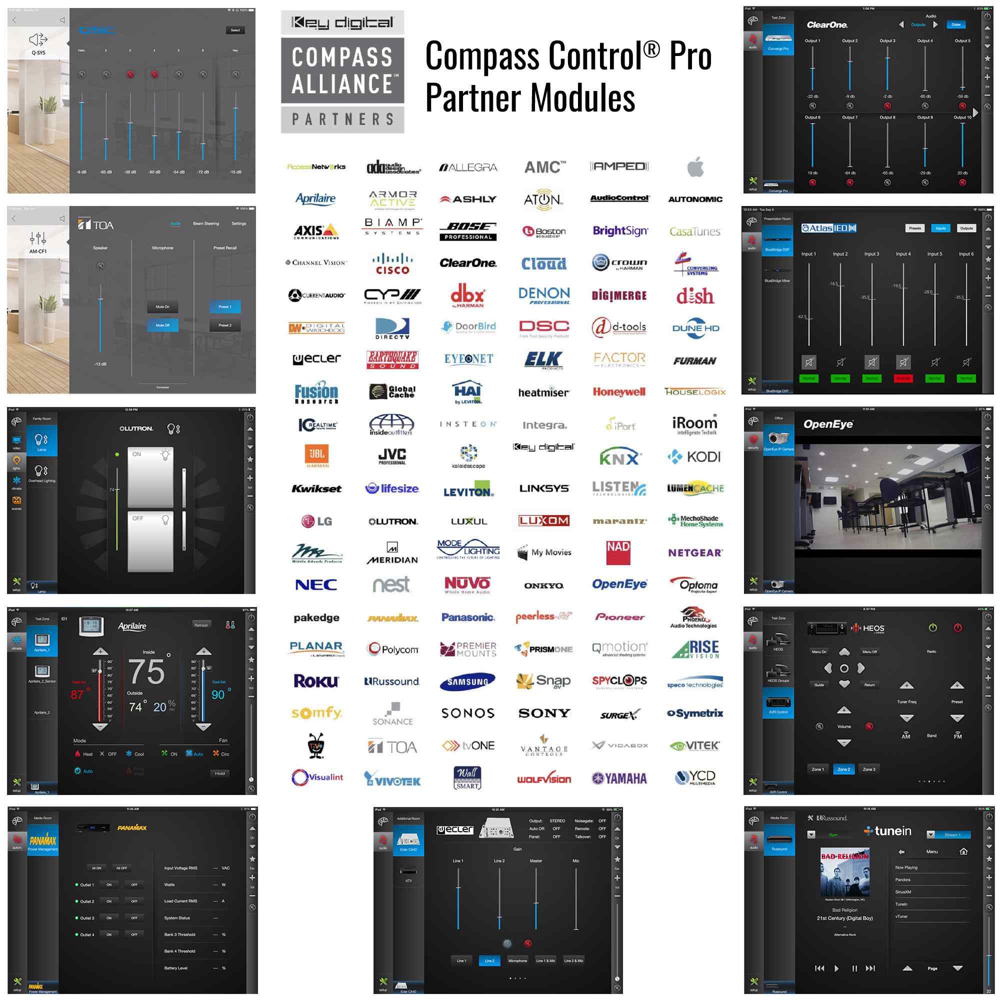 Thumbnail of Key Digital CompassControlPro iOS App Partners Modules