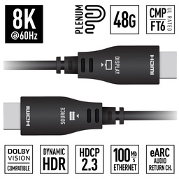 KD-AOCH33P Plenum Active Optical 8K cable