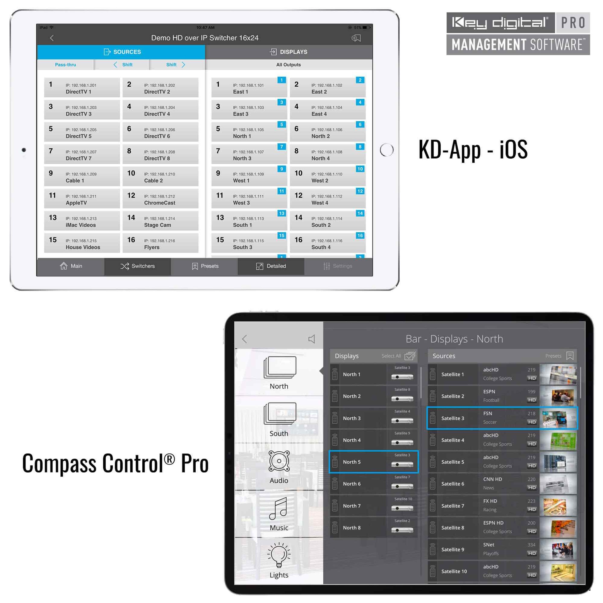 Control option of  av over ip encoder