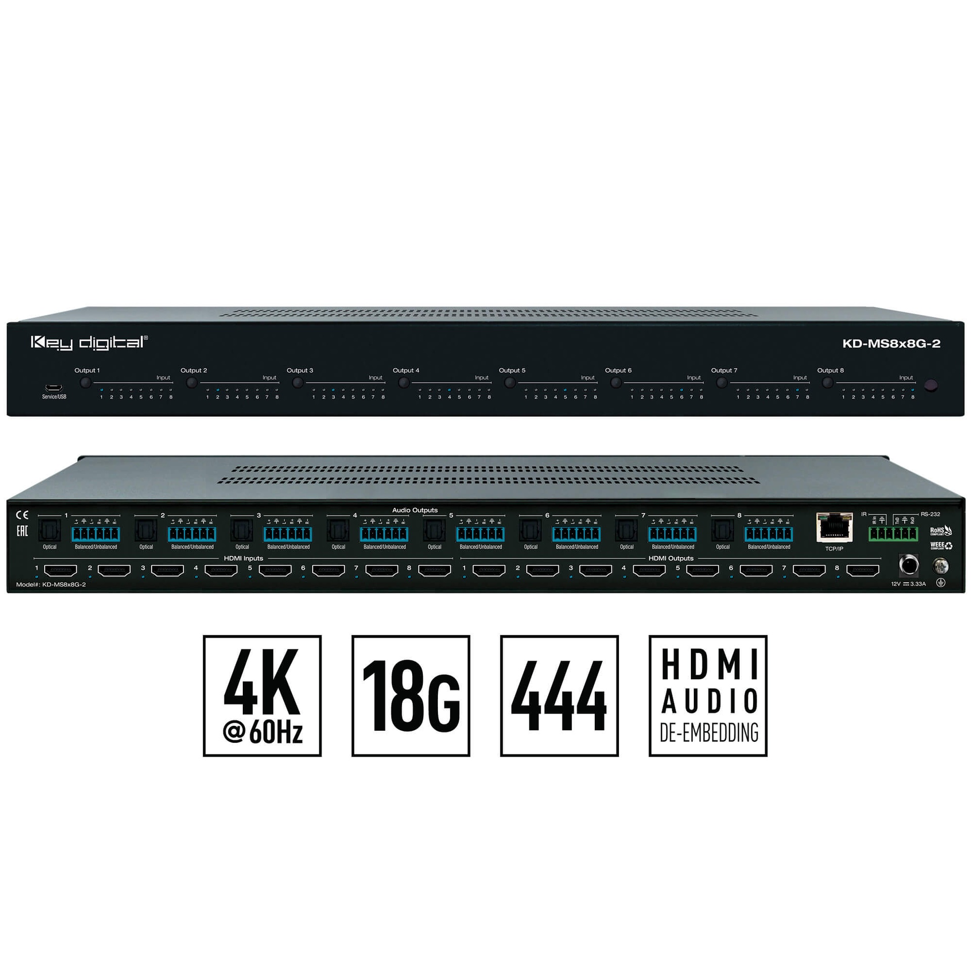 KD-MS8x8G-2 Matrix and Technologies