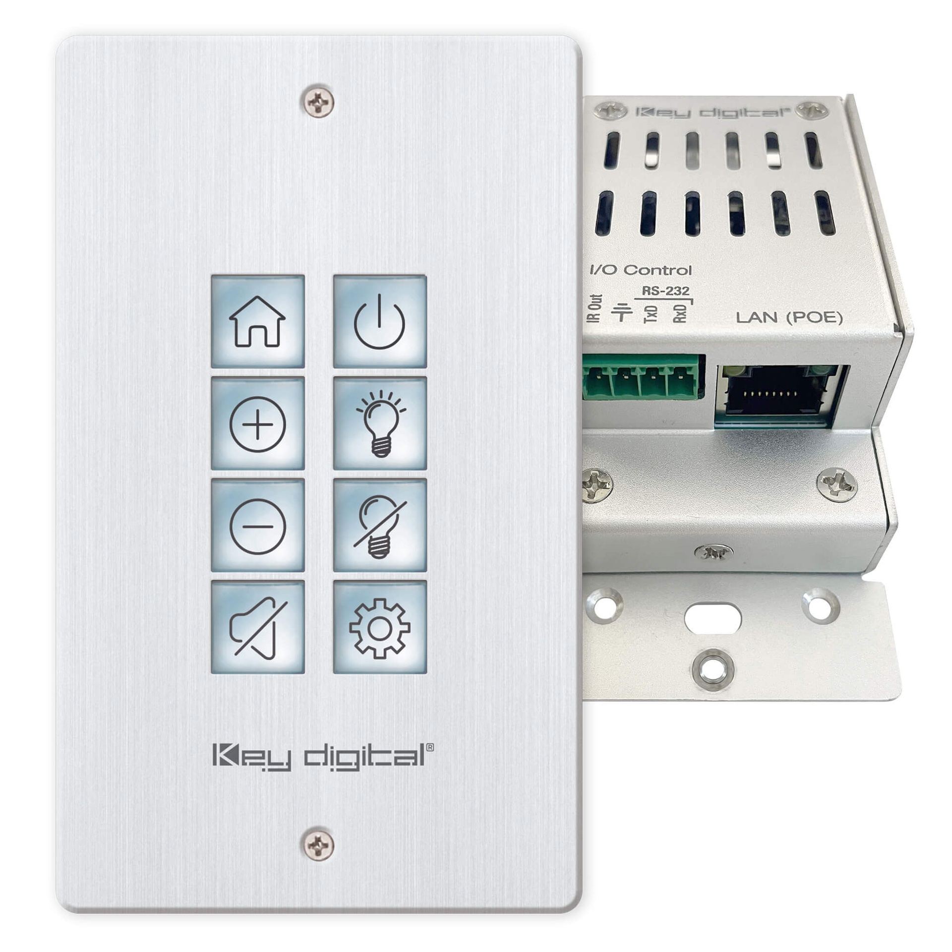 KD-WP8-3 control keypad front and rear