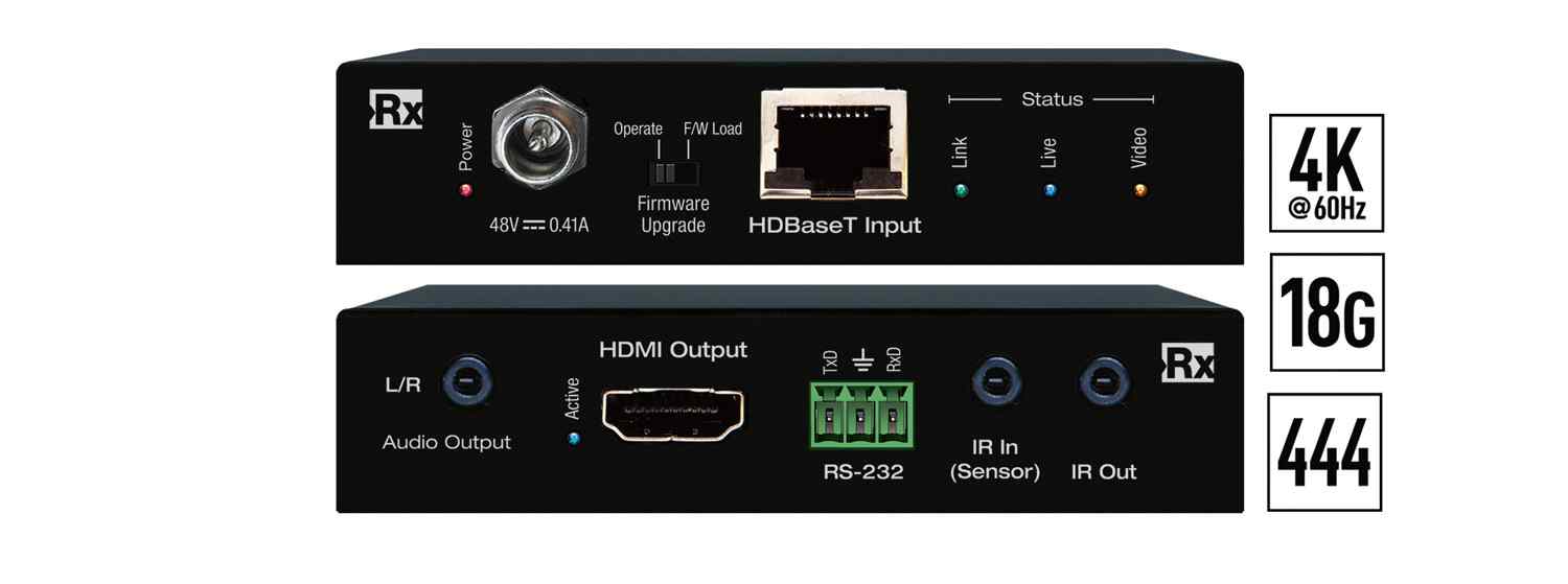 A reliable HDBaseT receiver designed for HDMI signals over long distances, ideal for Unified Communications and Collaboration (UCC) solutions.&quot;